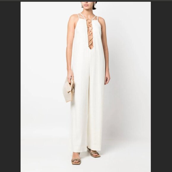 Cult Gaia Raye linen-blend jumpsuit NWT